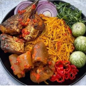 Abacha spiced with Ugba